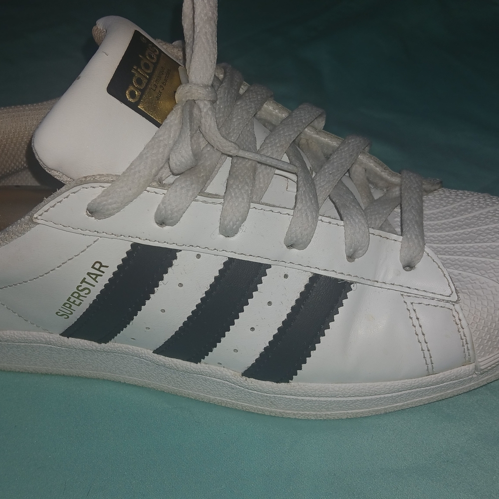 Adidas Superstar White and Black Sneakers